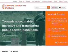 Tablet Screenshot of effectiveinstitutions.org